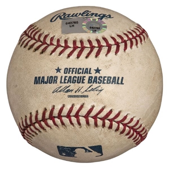2008 Gary Sheffield Game Used Home Run Baseball 488th Career Home Run (MLB Authenticated)